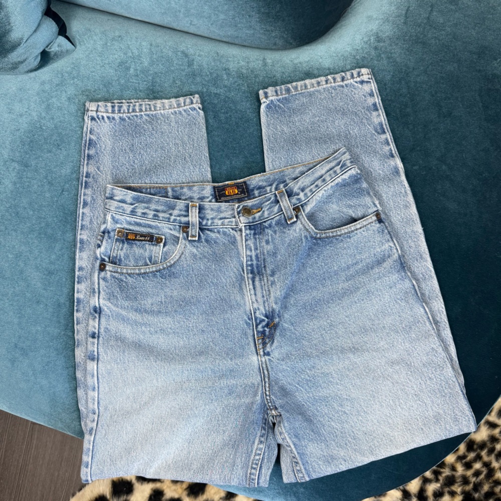 Vintage 90s Route 66 Light Wash High-Rise Denim Jeans sz 29x31